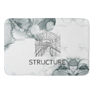 リーズトーンウォーターカラーブランケット バスマット