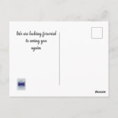 リーズナブルなバケーション ハウス ありがとう ゲスト サンクス ポストカード (裏面)