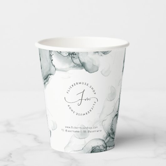 リーズ利音ウォーターカラービジネス紙カップ 紙コップ (正面)