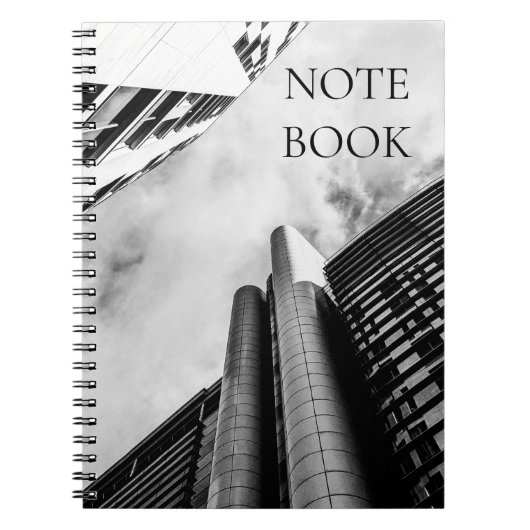 リーズ建物アート写真スパイラルフォトノートブック ノートブック (正面)