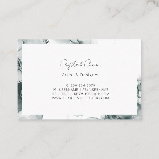 リーズ水彩名刺 名刺 (裏面)