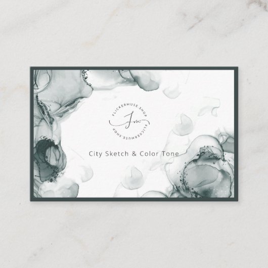 リーズ水彩名刺 名刺 (正面)