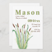 リーズ誕生日招待状 招待状 (正面/裏面)