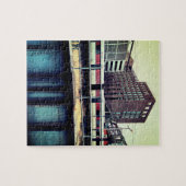 リーズ駅で列車。 ジグソーパズル (横)