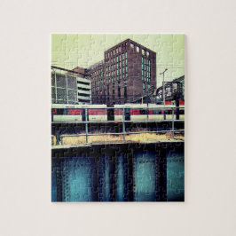 リーズ駅で列車。 ジグソーパズル