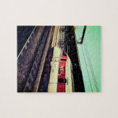 リーズ駅で列車。 ジグソーパズル (横)