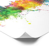 リーズ、英国スカイライン ポスター (角)