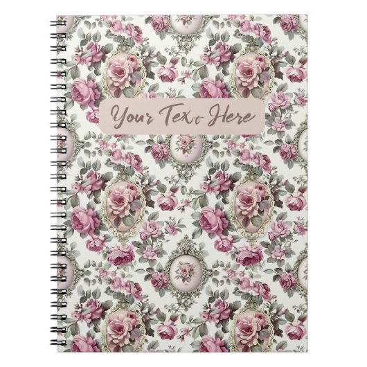 リーセインスパイアンパーソナライズされたシー ノートブック (正面)