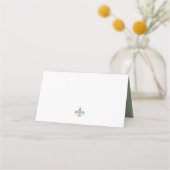 リーセエレガントフランスのンジェンシー（紋章の）フラ・ダ・リ結婚ズ プレイスカード (裏面)