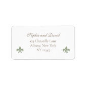 リーセエレガントフランスのンジェンシー（紋章の）フラ・ダ・リ結婚ズ ラベル (正面)