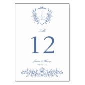 リーセエレガントンシーフローラクレスト結婚ブルー テーブルナンバー (裏面)