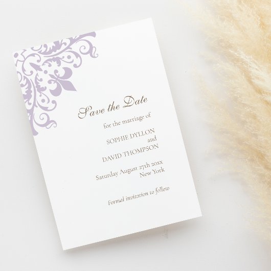 リーセフランスのンシーパープル（紋章の）フラ・ダ・リパタ結婚ーン セーブザデート