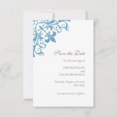 リーセフランスのンシーブルー(紋章の)フラ・ダ・リパタ結婚ーン セーブザデート (正面)