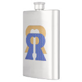 リーゼリデアウトブルー&金ゴールドファスク フラスク (左)