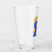 リーゼリデアウトブルー&金ゴールド タンブラーグラス (右)