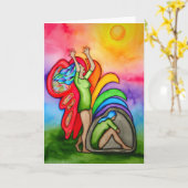 リータLoyd著変形 カード (黄色い花)