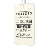 リーダやる気を起こさせるー引用文ブラック&ホワイトインスパイアズ カーエアーフレッシュナー (左)