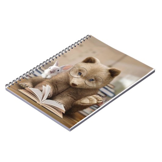 リーダギフトベアとウサギ読の本書 ノートブック (左側)