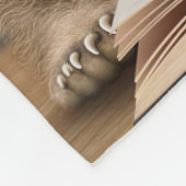 リーダギフトベアとウサギ読の本書 フリースブランケット (角)