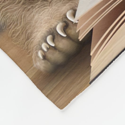 リーダギフトベアとウサギ読の本書 フリースブランケット (角)