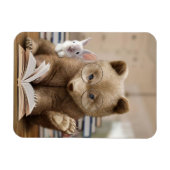 リーダギフトベアとウサギ読の本書 マグネット (横)