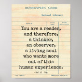 リーダヒューマンエクスペリエンスサリルJha引用文ウォールアート ポスター (正面)