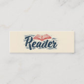 リーダブックスローガン スキニー名刺 (正面)