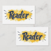 リーダブラックとイエロースローガン 名刺 (正面/裏面)