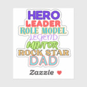 リーダーとロールモデルのパパ シール (シート)