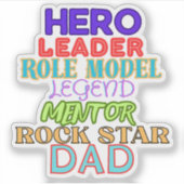 リーダーとロールモデルのパパ シール (正面)