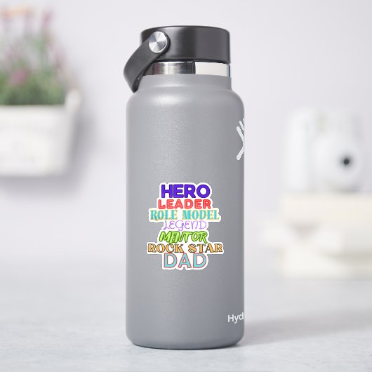 リーダーとロールモデルのパパ シール (HydroFlask)