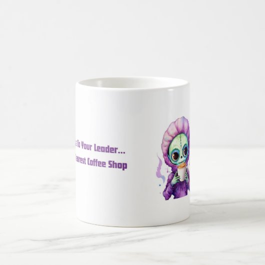 「リーダーに連れて行け」エイリアンマグ コーヒーマグカップ (中央)