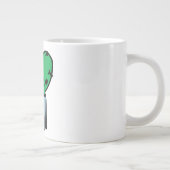 リーダーに連れて行ってくれ |かわいいエイリアン皮肉引用文 ジャンボコーヒーマグカップ (右)