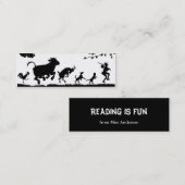 リーダーの名刺を後を追って下さい スキニー名刺 (正面/裏面)