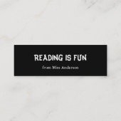 リーダーの名刺を後を追って下さい スキニー名刺 (裏面)