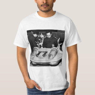 リーダーの金正日の親愛な宇宙船 Tシャツ