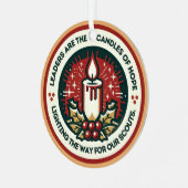 リーダーはホープ部隊のキャンドルオーナメント メタルオーナメント (正面左)
