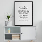 リーダーは定義による変更メーカー ポスター