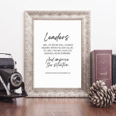 リーダーは定義による変更メーカー ポスター