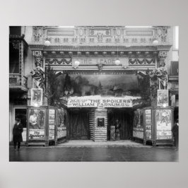 リーダーシアター、1921年。ヴィンテージ写真 ポスター