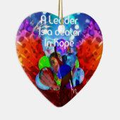リーダーシップのための勇気付けられるメッセージ。 セラミックオーナメント (右)
