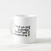 リーダーシップのインスピレーションのマグ コーヒーマグカップ (正面左)