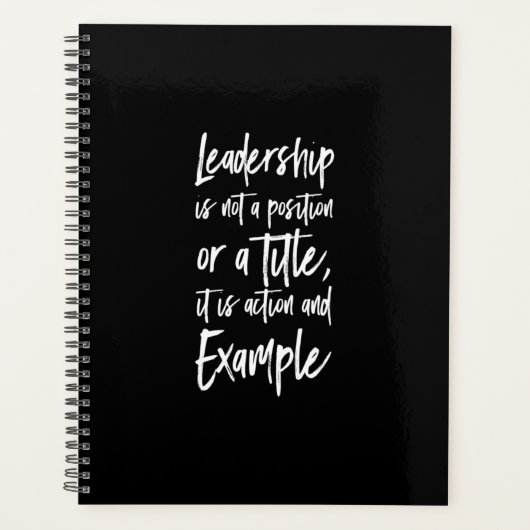 リーダーシップの例 プランナー手帳 (正面)