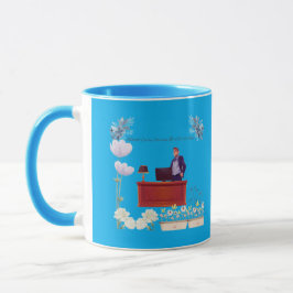 リーダーシップの力 azure マグカップ