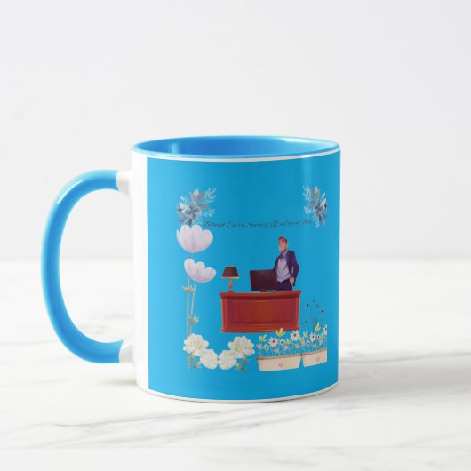 リーダーシップの力 azure マグカップ (左)
