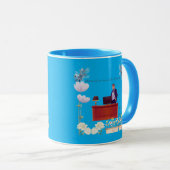 リーダーシップの力 azure マグカップ (正面右)