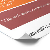 リーダーシップの宣言 ポスター (角)