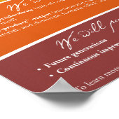 リーダーシップの宣言 ポスター (角)