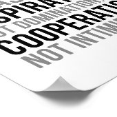 リーダーシップはインスピレーションに基づいている ポスター (角)