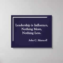 リーダーシップはインフルエンスキャンミニマルバス キャンバスプリント